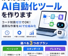 あなた専用のAI自動化ツールを作りますます イメージ1