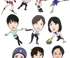 シンプル似顔絵、ラフ提案無料でやります 名刺やSNSに使える似顔絵！48時間スピード納品！