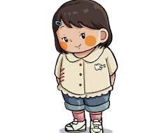 お子様をもちっとかわいいイラストにします イメージ1