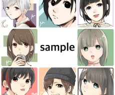アイコン描きます SNSなどのアイコンにぜひどうぞ◎