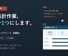 Excel集計をボタン1つに自動化します イメージ1