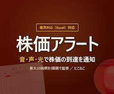 楽天RSS対応の株価アラートを提供します イメージ1