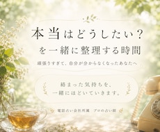 本当はどうしたい？を一緒に整理します イメージ1