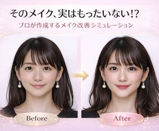 あなたの顔合うメイク改善案をプロが診断します メイク改善＋シミュレーション画像作成