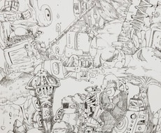 色紙イラスト（飾り用）を送付いたします 依頼者さんのお話をペンアートにします！