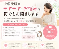 中学受験のモヤモヤ・お悩みを何でもお聞きします イメージ1