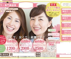 プロが効果のある高品質なチラシを格安で作成します 0.5秒で目に入る！つい手にとってしまうチラシ