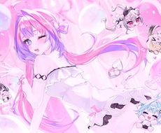 透明感のあるイラストを制作いたします イメージ1