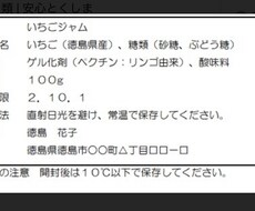 食品表示を推敲します イメージ1