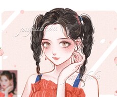 あなたを可愛く♪繊細なタッチの似顔絵描きます