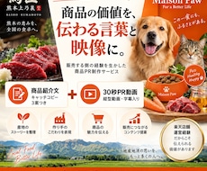 食品の紹介文と30秒の商品PR動画を制作します 楽天店舗・自社ブランド運営の経験を生かした販促制作