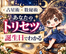 生年月日でわかる星座×数秘術鑑定書をお作りします イメージ1