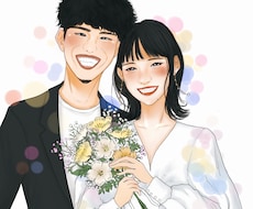 柔らかい雰囲気の似顔絵イラストを描きます イメージ1