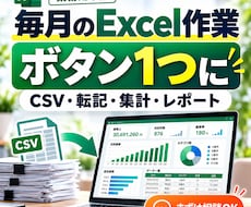 毎月のExcel集計を自動化します イメージ1