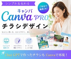 ご自分でも編集可能！Canvaでチラシ作成します イメージ1