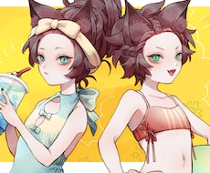 様々な絵柄でイラストを描きます アイコン、立ち絵、動画素材など幅広いご要望を承ります