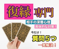 心を込めて爆速タロット鑑定！あなたの復縁鑑定します イメージ1