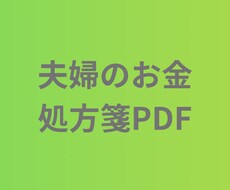 夫婦のお金処方箋をPDFでご提供します イメージ1
