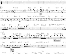 曲のメロディを耳コピして楽譜にします ClやSax等の移調楽器も大歓迎！！！