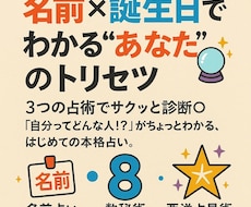 名前×誕生日でわかる“あなた”のトリセツます イメージ1