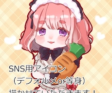 可愛いSNSアイコンイラストを描かせていただきます イメージ1