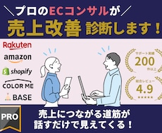 ECサイトの売上改善診断!分析改善プラン提案します ネットショップ集客アドバイス・コンサルAmazon/楽天市場