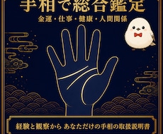 手相で総合鑑定｜金運・仕事・健康・人間関係を見ます イメージ1