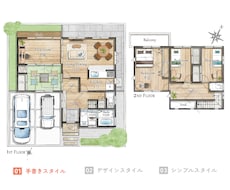 その間取り図、民泊・不動産広告用に一味変えます お好みのスタイルから家具付きの温かみある間取り図作ります