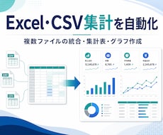 毎月のExcel・CSV集計作業を自動化します イメージ1