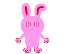 唯一無二なうさぎ書きます 104歳のうさぎが唯一無二のうさぎのイラスト書きます