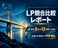 競合5社のLP・販売ページを比較分析します イメージ1
