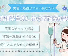 看護学生さんへ｜勉強〜就職の不安を一緒に整理します イメージ1