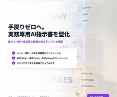 実務専用AI指示書・プロンプトを型化します イメージ1