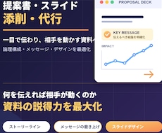説得力を最大化する提案書・スライド添削・代行します イメージ1