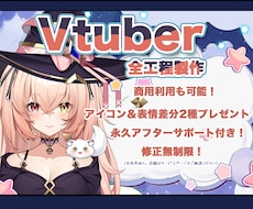 Vtuber用、高品質Live2dモデルを承ります ラフ案3案、修正無制限！ゲーム会社在籍イラストレーター担当！
