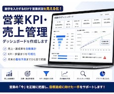 営業KPI・売上管理表を作成します イメージ1