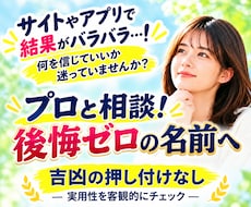 流派・画数・吉凶ではない名付けをします イメージ1