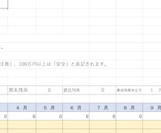 現役経理担当者が作成した資金繰り管理シートます イメージ1