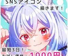 最短3日！SNSで使えるアイコン制作いたします イメージ1