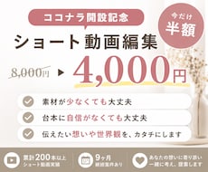 SNS用ショート動画を制作します 店舗、飲食、サロンPRお任せください！魅力が伝わる制作
