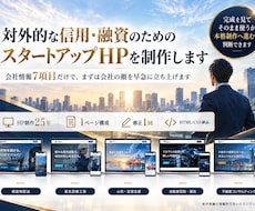 新設法人・起業家向けホームページを制作します イメージ1