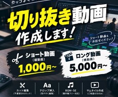 YouTubeの切り抜き動画を作成します イメージ1