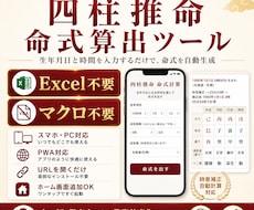 鑑定士向けの命式計算ツール作成します イメージ1