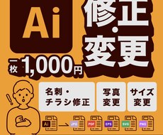 Ai（Illustrator）データの修正承ります イメージ1