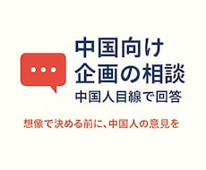 中国向けに何したい？中国人が回答します イメージ1