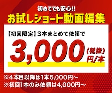 初回限定お試し価格あり！ショート動画編集します あなたの「困った」を解消します。大量発注も可能です。