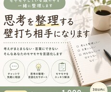 思考を整理する壁打ち相手になります イメージ1