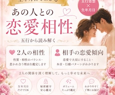 彼との相性・恋愛傾向を詳しく鑑定します イメージ1
