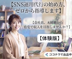 SNS運用代行の始め方をゼロから指導します イメージ1