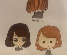 手書きで温もりのある似顔絵を作成します イメージ1